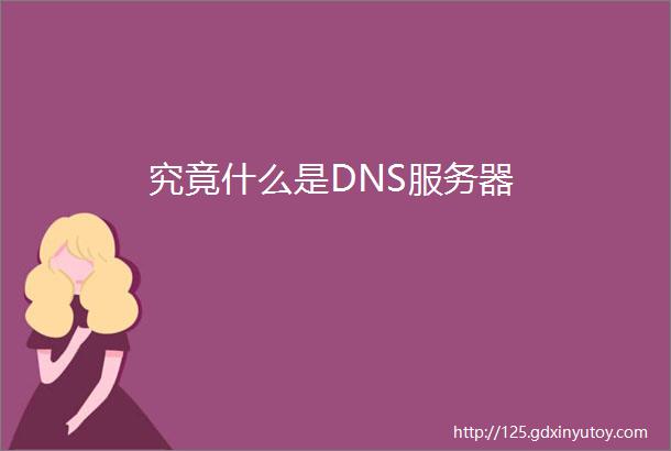 究竟什么是DNS服务器