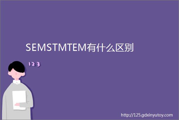 SEMSTMTEM有什么区别